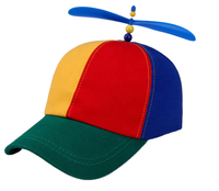 Gorra de béisbol deportiva Multicolor de 6 paneles para niños, sombrero de hélice de tela bordada, gorra de arcoíris de estilo urbano con ala curva, novedad