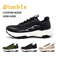 Chaussures de sport décontractées pour hommes, personnalisées OEM, en tissu mesh souple, résistantes à l'usure, antidérapantes, style marche