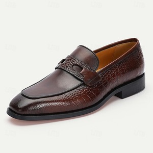 Chaussures Oxford pour hommes en cuir véritable, modèle 2026, texture haut de gamme, bout pointu, fabriquées à la main, luxe, Nolfo. - Product Image 6