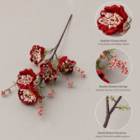 Fleurs artificielles en mousse en forme de papillon pour la décoration intérieure et les accessoires de photographie de mariage