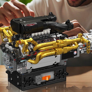Mould King 10224 2025 Nuovo Motore Valkyrie V12, Gioco Creativo, Modello di Intrattenimento, Giocattoli per Bambini, Set di Blocchi da Costruzione - Product Image 6