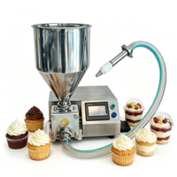 Machine de remplissage semi-automatique pour cupcakes garnis, mousses, desserts, coupes de pâtisserie, chocolats, biscuits et puddings