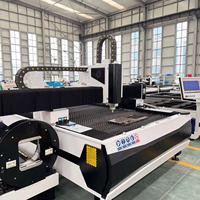 Machine de découpe laser à fibre Hoysook 6000W, tube et plaque intégrés, avec système de contrôle CNC Cypcut / Raytools, haute efficacité