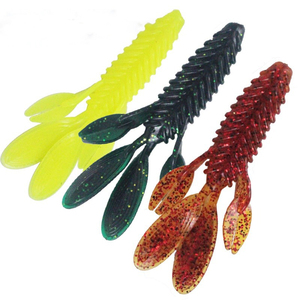Leurre de pêche en plastique souple Hessen Custom 9cm 7g, 6 pièces, leurre Kicker Bug, appât de pêche, larve de craw, leurre souple - Product Image 2