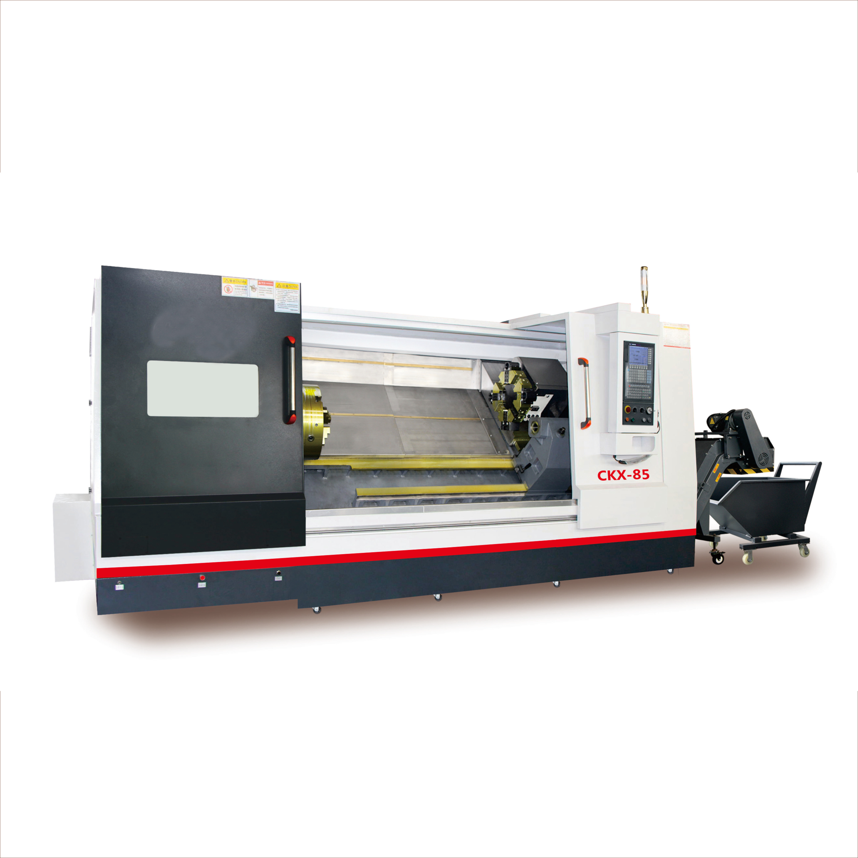Большой стружки косые кровать токарный станок 2 оси CNC наклонная кровати токарного станка