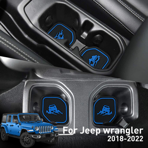 Posavasos para Portavasos de Coche para Jeep Wrangler 2018-2022, Material de Goma/PVC, Montaje en la Consola Central - Product Image 4