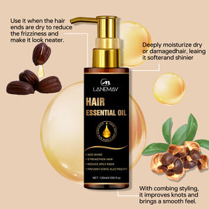 Huile Essentielle pour Cheveux OEM ODM en Gros avec Extrait Végétal Naturel Biologique – Résout les Problèmes <span class=keywords><strong>de</strong></span> Casse, Nœuds, Pointes Fourchues et Pellicules - Product Image 4
