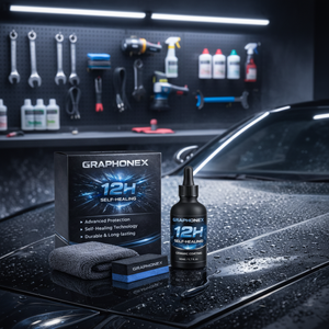 Kit de Revestimiento Cerámico Autoregenerativo GRAPHONEX 12H Nano Borofeno 60um de Grosor, Protección de Pintura para Autos, Alto Brillo, Hidrofóbico, Fácil de Aplicar - Product Image 6