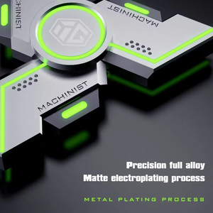 Phát sáng kim loại chống căng thẳng Fidget <span class=keywords><strong>Spinner</strong></span> lo lắng cứu trợ ADHD tập trung đồ chơi bền tay <span class=keywords><strong>Spinner</strong></span> cho chán nản giải nén cho người lớn - Product Image 4