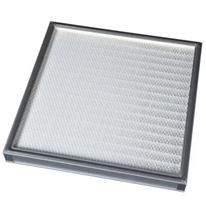 Panel HEPA Fibra de vidrio Alta capacidad de retención sucia Filtro de aire para sala limpia
