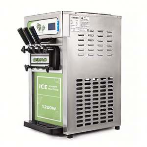 SIHAO 2023 nouvelle personnalisation système de Protection basse tension et haute devise Machine à crème glacée Machine à crème glacée molle à 3 saveurs - Product Image 2