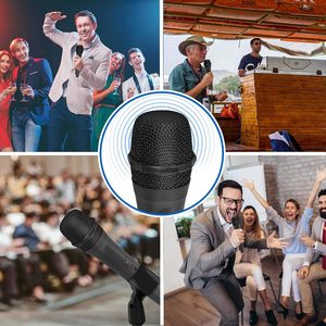 Microphone sans fil dynamique portable VHF, système de micro à main monocanal pour chanteurs, fabriqué en métal durable - Product Image 6