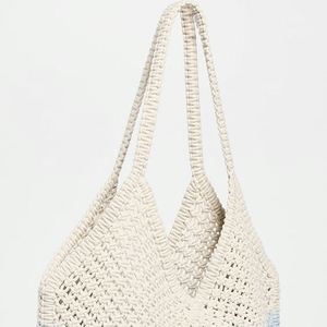 Sac fourre-tout décontracté en crochet pour femme, grande capacité, personnalisable, à ouverture supérieure, pour week-end, voyage et plage - Product Image 3