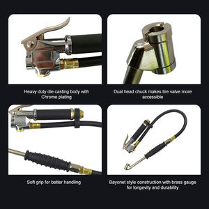 Manomètre de pression des pneus de sortie d'usine mesureur de pneu outil d'étalonnage manomètre de pistolet à Air - Product Image 5