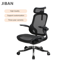 Chaise ergonomique à dossier en maille 3D, réglable multi-angles, siège pivotant noir à hauteur réglable, confort pour atelier, maison et bureau