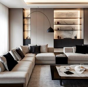 Personnalisation de la maison entière de style italien luxueux et léger, personnalisation de grands appartements haut de gamme - Product Image 1