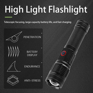 Siêu sáng 1000 + lumen không thấm nước chiến thuật trắng Laser Led đèn pin 3 chế độ Torch ánh sáng với ngân hàng điện đèn pin chiến thuật - Product Image 3
