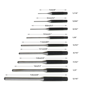 8/9 Pieces <strong>Roll</strong> <strong>Pin</strong> Punch Set Gunsmithing Kit Removing Repair Tool with Holder for Automotive Watch Repair Jewelry and Craft - Product Image 4