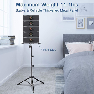 <span class=keywords><strong>Support</strong></span> pour ordinateur portable réglable en hauteur 160 cm, trépied polyvalent pour ordinateur portable, projecteur, haut-parleur avec sac de transport - Product Image 3