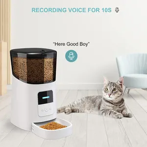 Petdom Pet 6L Smart Cat Feeder Wifi Mobile Phone App Remote Control Dog Food Dispenser Microchip Automatic Pet Feeder