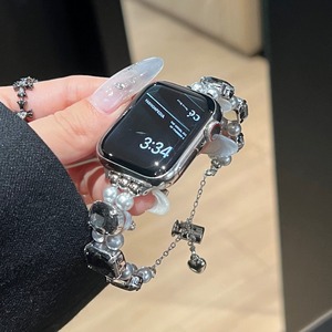 <span class=keywords><strong>Bracelet</strong></span> à breloques perlées pour femmes <span class=keywords><strong>Bracelet</strong></span> de montre pour <span class=keywords><strong>Apple</strong></span> <span class=keywords><strong>Watch</strong></span> <span class=keywords><strong>40mm</strong></span> 41mm 44mm 49mm pour Iwatch Ultra 2 <span class=keywords><strong>Se</strong></span> 9 8 7 6 5 4 Wrist Band - Product Image 4