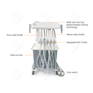 Carrito Dental Móvil con Compresor de Aire Incorporado, Unidad Dental Portátil para Uso en Clínicas Dentales Móviles - Product Image 1