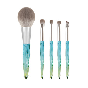 Eihodo – ensemble de pinceaux de maquillage, 6 pièces, manche en acrylique, poils en fibres synthétiques pour fond de teint, mélange d'ombres à paupières - Product Image 5