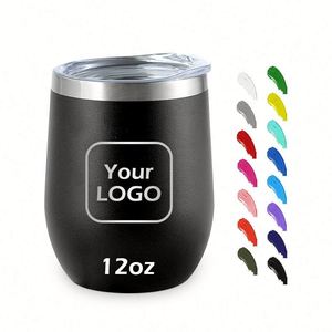 Taza Térmica de Acero Inoxidable de 12 oz con Recubrimiento en Polvo, Diseño Personalizado con Logotipo, Forma de Huevo, para Café - Product Image 6