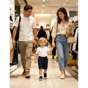 Shorts Bermuda Garçon Taille Moyenne en Coton Élasthanne Extensible, Uniforme Scolaire, Devant Plat avec Poches, Shorts Décontractés d'Été - Product Image 6