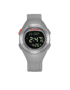Montre numérique islamique <span class=keywords><strong>de</strong></span> prière musulmane en plastique avec <span class=keywords><strong>position</strong></span> <span class=keywords><strong>de</strong></span> <span class=keywords><strong>la</strong></span> <span class=keywords><strong>Mecque</strong></span>, Azan, résistance à l'eau 3BAR, <span class=keywords><strong>boussole</strong></span>, cadran en cristal saphir - Product Image 6