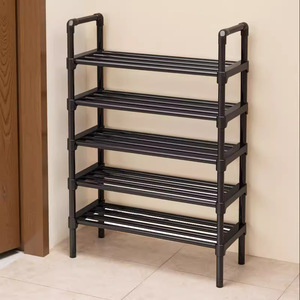 <b>Shoe</b> <b>Rack</b> Multi Tier Plastic Freestanding <b>Storage</b> For Home Indoor Hallway Dormitory Rental House Dustproof - Product Image 1