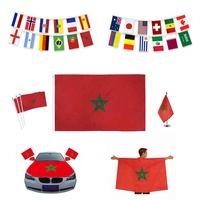 Drapeau personnalisé Gahumi 2026 Canada Mexique USA Football Maroc Fans, 90x150cm, promotionnel, à suspendre, approvisionnement direct usine fiable