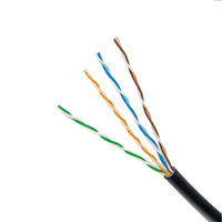 Cable de red UTP CCA 24awg CAT5 e Cat 5e CAT5e exterior doble chaqueta UTP cat.5e LAN cable 305m caja