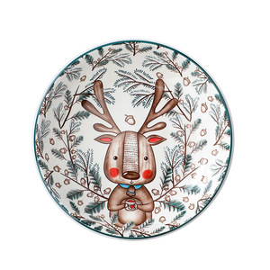 Tazón de Arroz de Cerámica Creativo con Esmalte Bajo, Tazón de Sopa con Diseño de Animales del Bosque, Tazón de Desayuno Bonito, Regalo de Inauguración para el Hogar - Product Image 5
