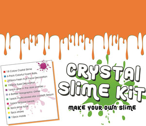 Kit de slime coloré avec perles et moules adorables, et pailles colorées pour enfants – Nouveauté 2021 - Product Image 6