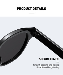 Lunettes <span class=keywords><strong>de</strong></span> <span class=keywords><strong>soleil</strong></span> ovales vintage à rivets écaille <span class=keywords><strong>de</strong></span> tortue, personnalisables avec logo <span class=keywords><strong>de</strong></span> marque, pour femmes et hommes, verres jaunes et bleus, petites lunettes <span class=keywords><strong>de</strong></span> <span class=keywords><strong>soleil</strong></span> - Product Image 5