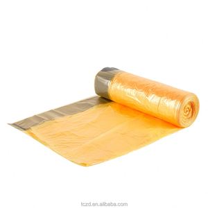 Sacs poubelles noirs à cordon de serrage extra épais 1,2 mil (30-33 gallons) pour déchets de jardin et feuilles, robustes, colorés, en plastique, prix de gros - Product Image 1