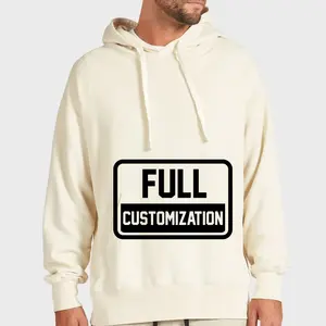 men's hoodies boxy fit oversize Cotton highweight Hoodi Blank Pullover Streetwear hoodie sweatshirts for men
