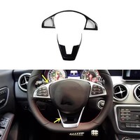 Style Fibre de Carbone pour Mercedes-Benz GLA CLA X156 2014 2015 2016 2017 2018 2019 : Panneau de Commande de Vitesses, Interrupteur de Vitre, Tableau de Bord