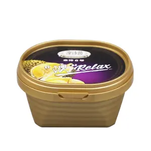 CaiXin Custom IML ciotola di plastica 70ml 2.3oz budino di frutta contenitore per gelato tazza da Dessert contenitore per burro di plastica