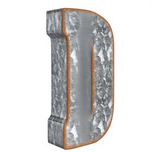Decorazione da Parete in Metallo Zincato con Lettera D 3D, <span class=keywords><strong>Stile</strong></span> Rustico/Vintage/Western/<span class=keywords><strong>Industriale</strong></span>, Adatto per <span class=keywords><strong>Soggiorno</strong></span> e Ingresso - Product Image 1