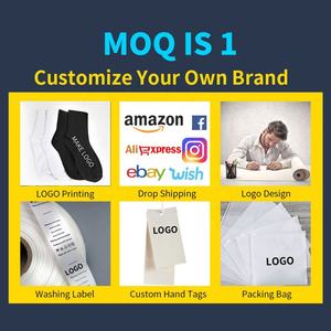 2021 Chaussettes d'équipage de mode à faible quantité minimale de commande de haute qualité Chaussettes antibactériennes antidérapantes jetables à logo personnalisé - Product Image 2