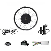 Kit de conversion vélo électrique Mtx Wheel 48V 52V 60V 72V 1000W avec contrôleur intelligent, moteur de moyeu avant LED et poignée de guidon rotative