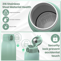 Chauffe-biberon et chauffe-lait portable de 500 ml avec alimentation USB/électrique, idéal pour les voyages et les hôtels