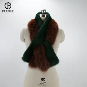 2024 anpassung fell weiches schal damen winter warm pelz schalters Mädchen fliegen gestrickt kaninchen schals