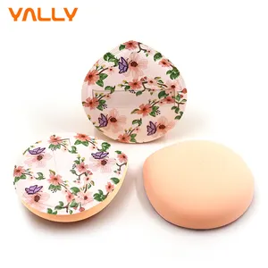 2023 New Styles Luxury Latex Free Extra Soft Rubycell Nude Flower Drop Shape Marshmallow Makeup Beauty Powder Puff Blender