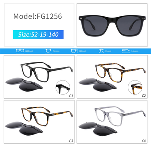 Lunettes <span class=keywords><strong>de</strong></span> soleil à monture en acétate pour femmes 2 en 1 Lunettes <span class=keywords><strong>de</strong></span> soleil rondes à la mode avec lunettes <span class=keywords><strong>de</strong></span> prescription polarisées Tout neuf - Product Image 6
