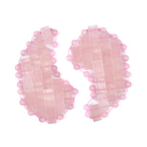 Novos cuidados com a pele e beleza saudável ferramenta Natural Pink Rose Quartz Jade <span class=keywords><strong>Eye</strong></span> <span class=keywords><strong>patch</strong></span> para <span class=keywords><strong>Eye</strong></span> Cooling - Product Image 3