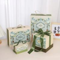 Boîte en carton rigide recyclable de luxe avec poignée, logo personnalisé d'usine, conception de boîte, emballage alimentaire pour jouets, boîte cadeau pour bébé, valise