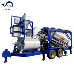 <span class=keywords><strong>Mini</strong></span> 100m3/H Elektrische Mobiele Betonbatchinstallatie Met Plc Motor En Versnellingsbak Draagbare Cementmengfabriek Voor De Bouw - Product Image 2
